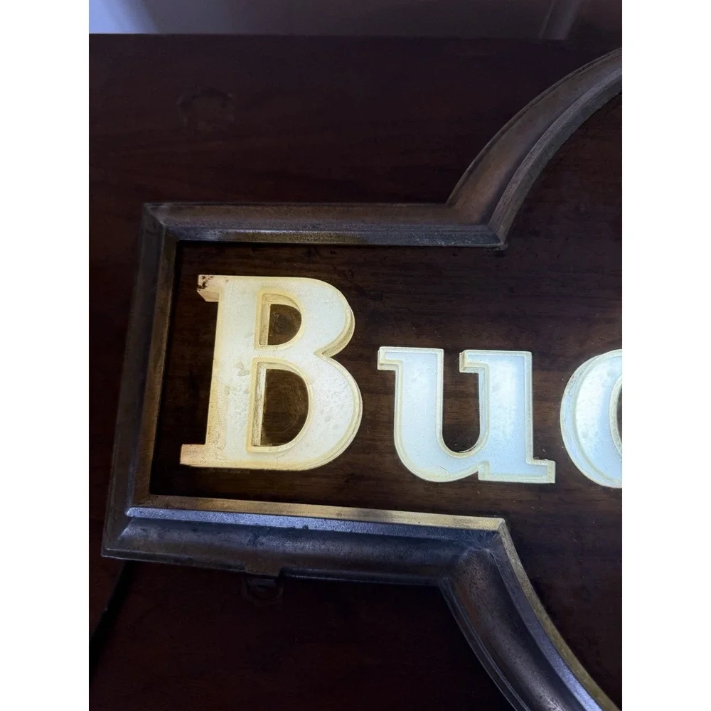 Vintage Budweiser Beer Lighted Sign Anheuser Busch Raymond Price 25